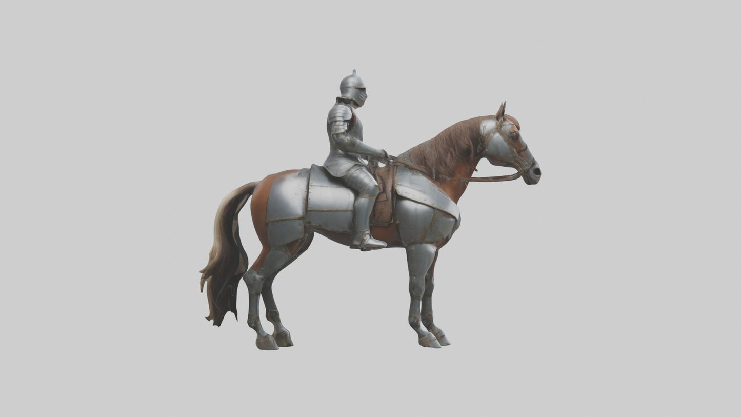 3D model Armoredhorse Model 1 VR / AR / low-poly
