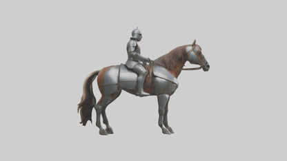3D model Armoredhorse Model 1 VR / AR / low-poly