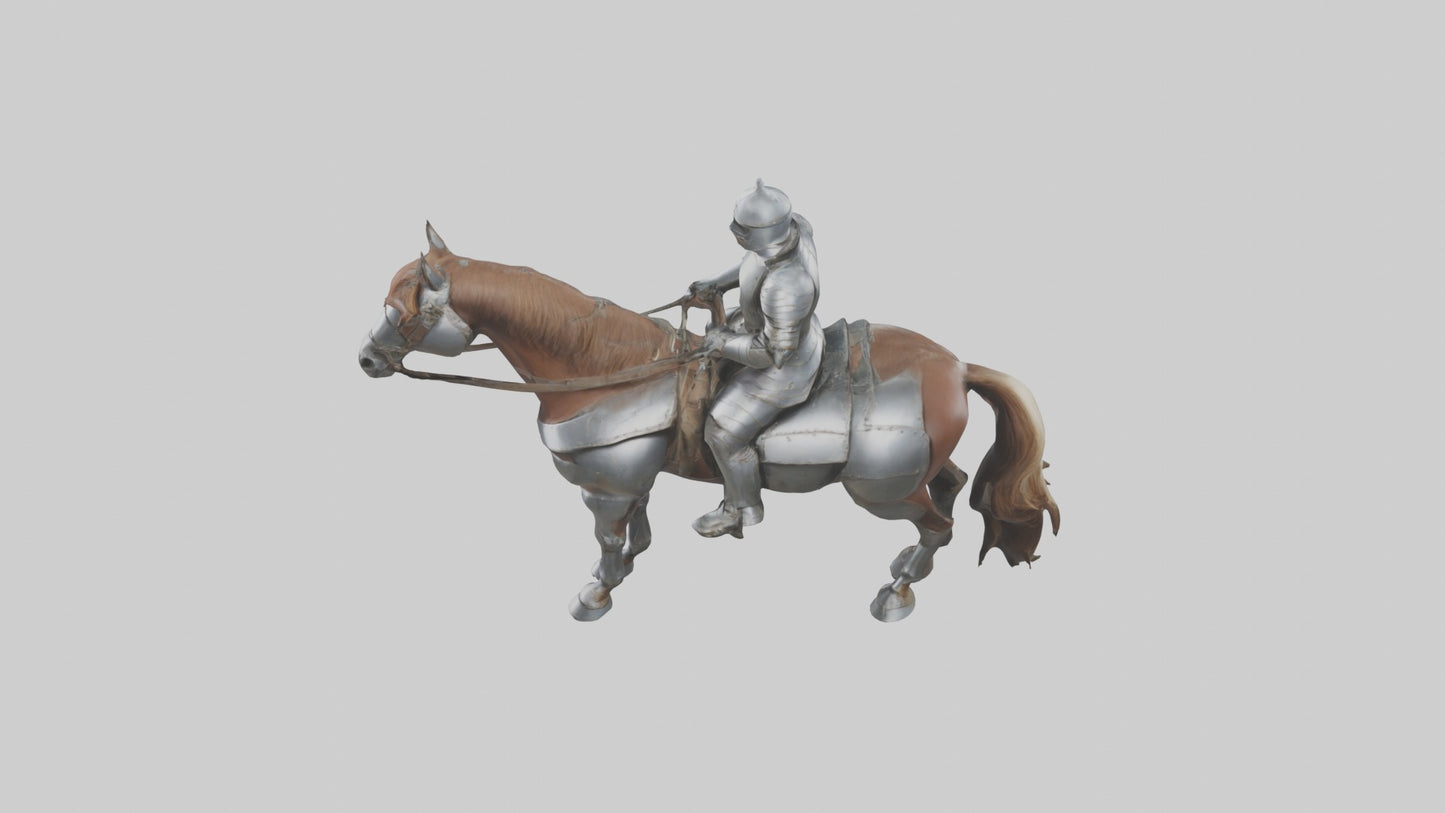 3D model Armoredhorse Model 1 VR / AR / low-poly