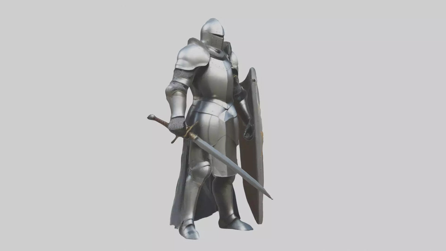 3D model Armoredknight Model 1 VR / AR / low-poly