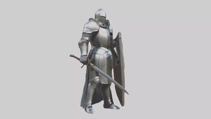 3D model Armoredknight Model 1 VR / AR / low-poly