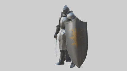 3D model Armoredknight Model 1 VR / AR / low-poly