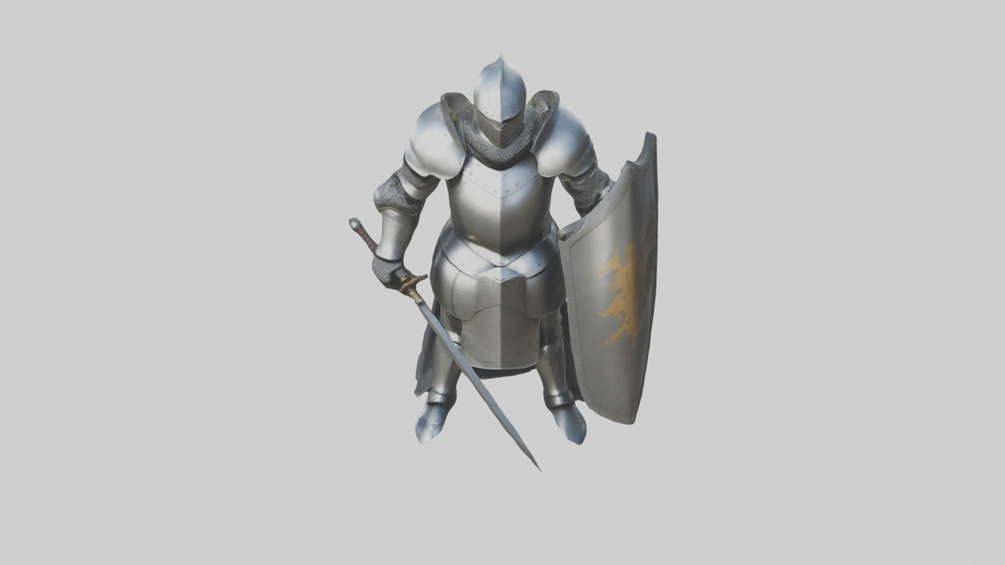 3D model Armoredknight Model 1 VR / AR / low-poly
