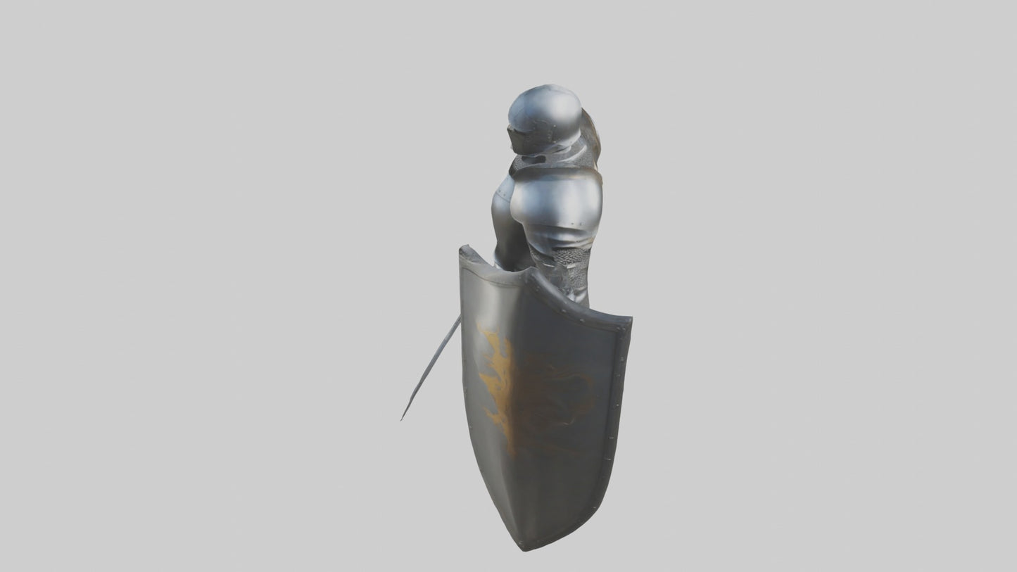 3D model Armoredknight Model 1 VR / AR / low-poly