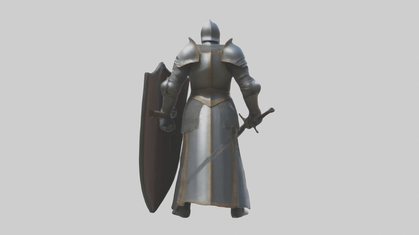 3D model Armoredknight Model 1 VR / AR / low-poly