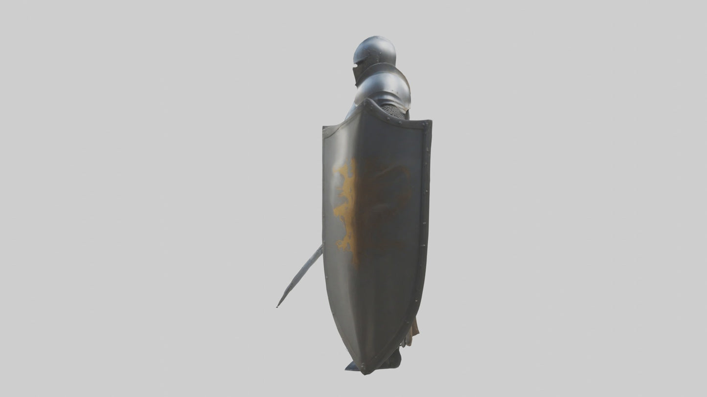3D model Armoredknight Model 1 VR / AR / low-poly