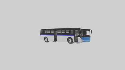 3D model Articulated Bus Model 1 VR / AR / low-poly