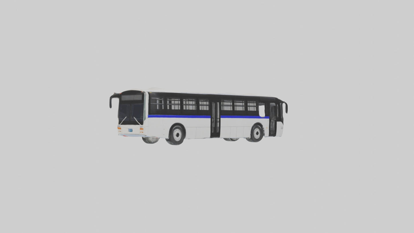 3D model Articulated Bus Model 1 VR / AR / low-poly