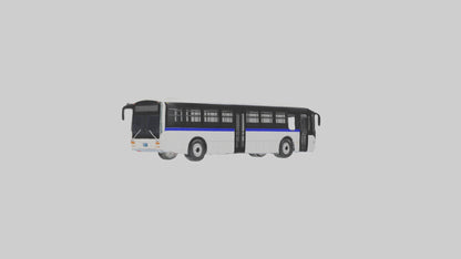 3D model Articulated Bus Model 1 VR / AR / low-poly