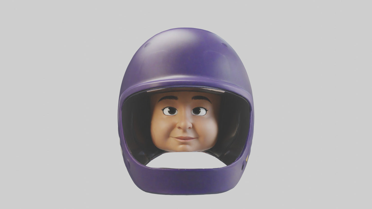 artoon Batting Helmet model 2 3D model