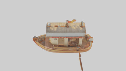 artoon Boat Paddle model 3D model