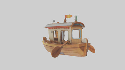 artoon Boat Paddle model 3D model
