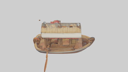 artoon Boat Paddle model 3D model