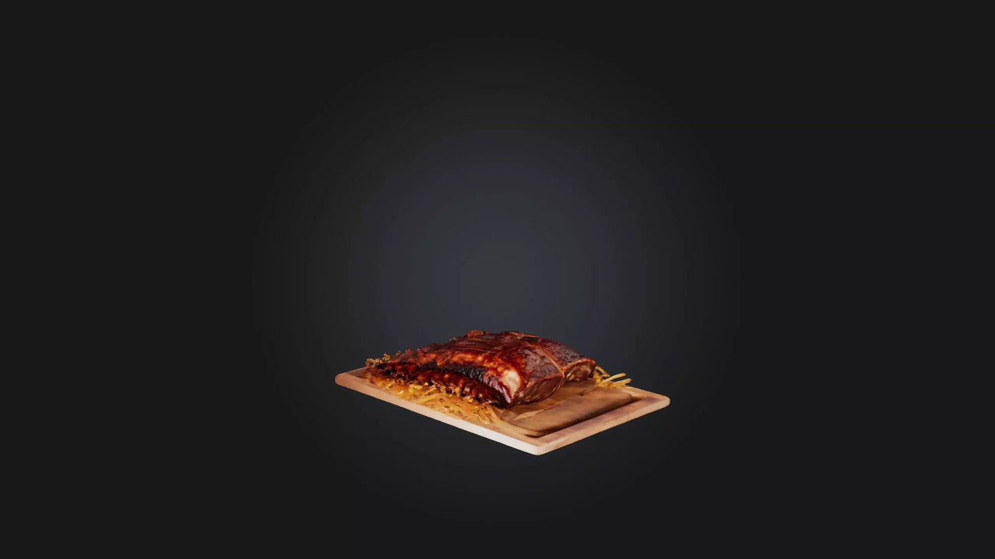 3D model Baby Back Ribs Model VR / AR / low-poly