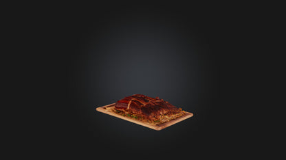 3D model Baby Back Ribs Model VR / AR / low-poly