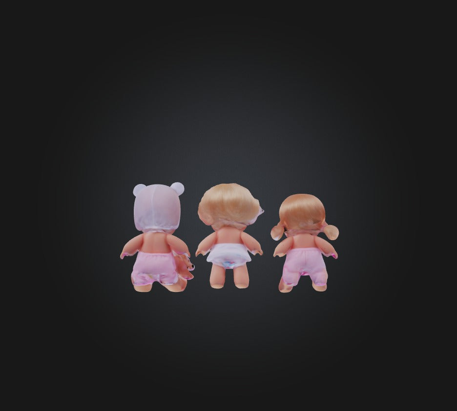 3D model baby doll toys VR / AR / low-poly