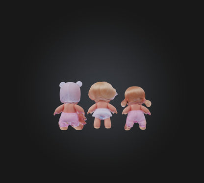 3D model baby doll toys VR / AR / low-poly