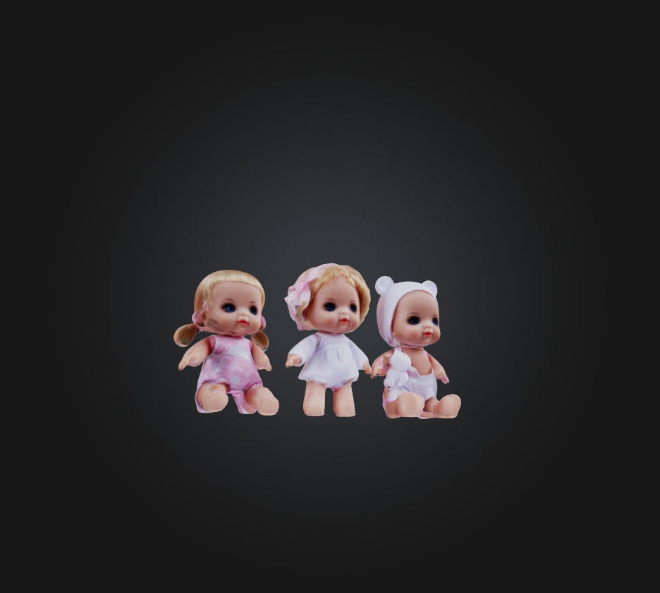 3D model baby doll toys VR / AR / low-poly