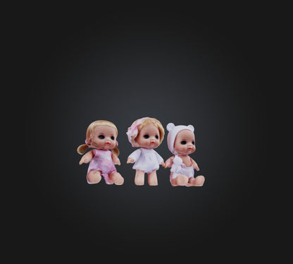 3D model baby doll toys VR / AR / low-poly