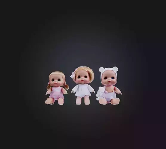 3D model baby doll toys VR / AR / low-poly