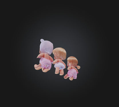 3D model baby doll toys VR / AR / low-poly