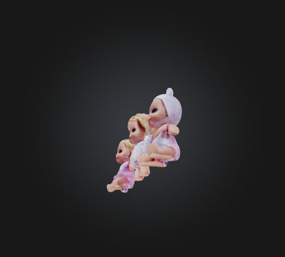 3D model baby doll toys VR / AR / low-poly