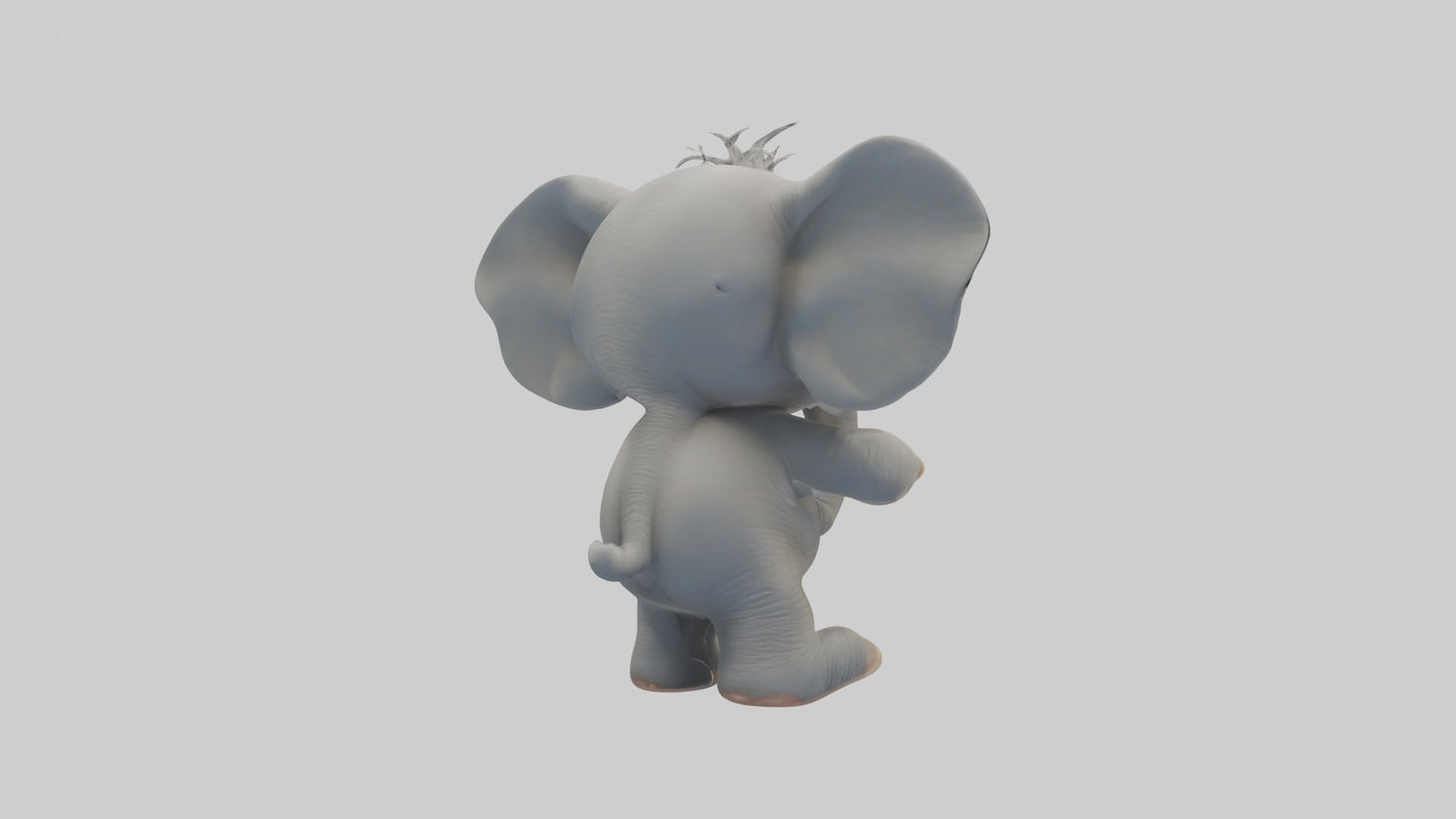 3D model Baby Elephant Model 1 VR / AR / low-poly