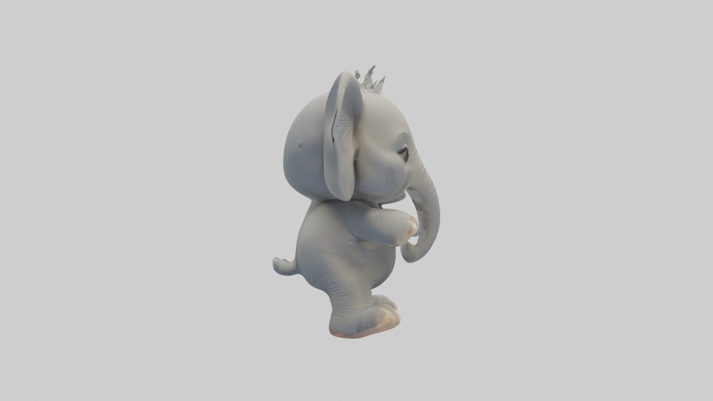 3D model Baby Elephant Model 1 VR / AR / low-poly