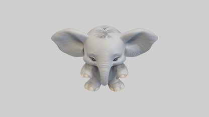 3D model Baby Elephant Model 1 VR / AR / low-poly