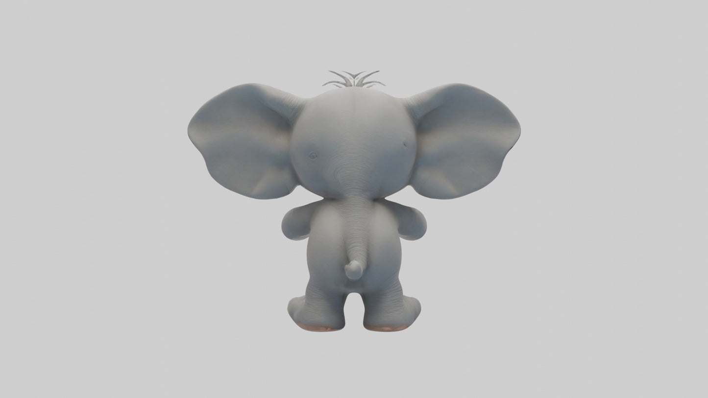 3D model Baby Elephant Model 1 VR / AR / low-poly