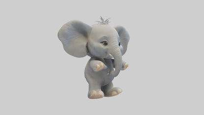 3D model Baby Elephant Model 1 VR / AR / low-poly