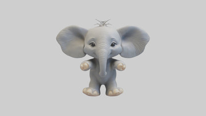 3D model Baby Elephant Model 1 VR / AR / low-poly