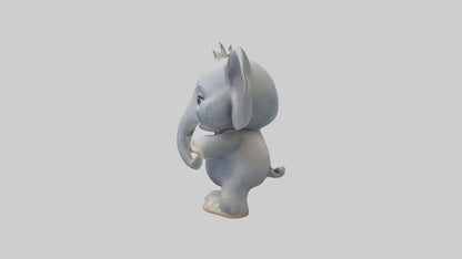 3D model Baby Elephant Model 1 VR / AR / low-poly