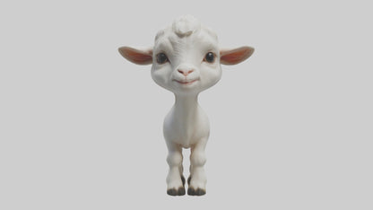 3D model Baby Goat Kid Model 1 VR / AR / low-poly