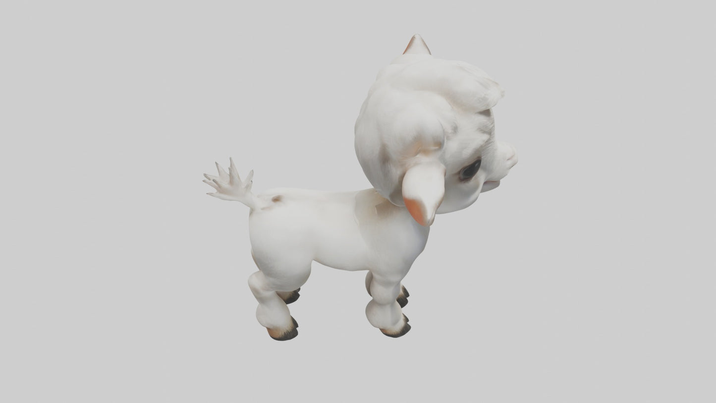 3D model Baby Goat Kid Model 1 VR / AR / low-poly
