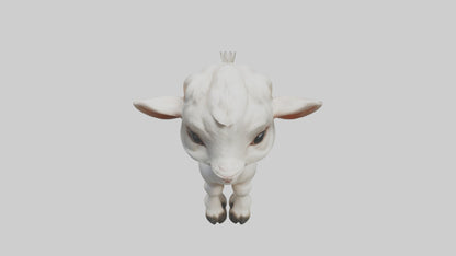 3D model Baby Goat Kid Model 1 VR / AR / low-poly