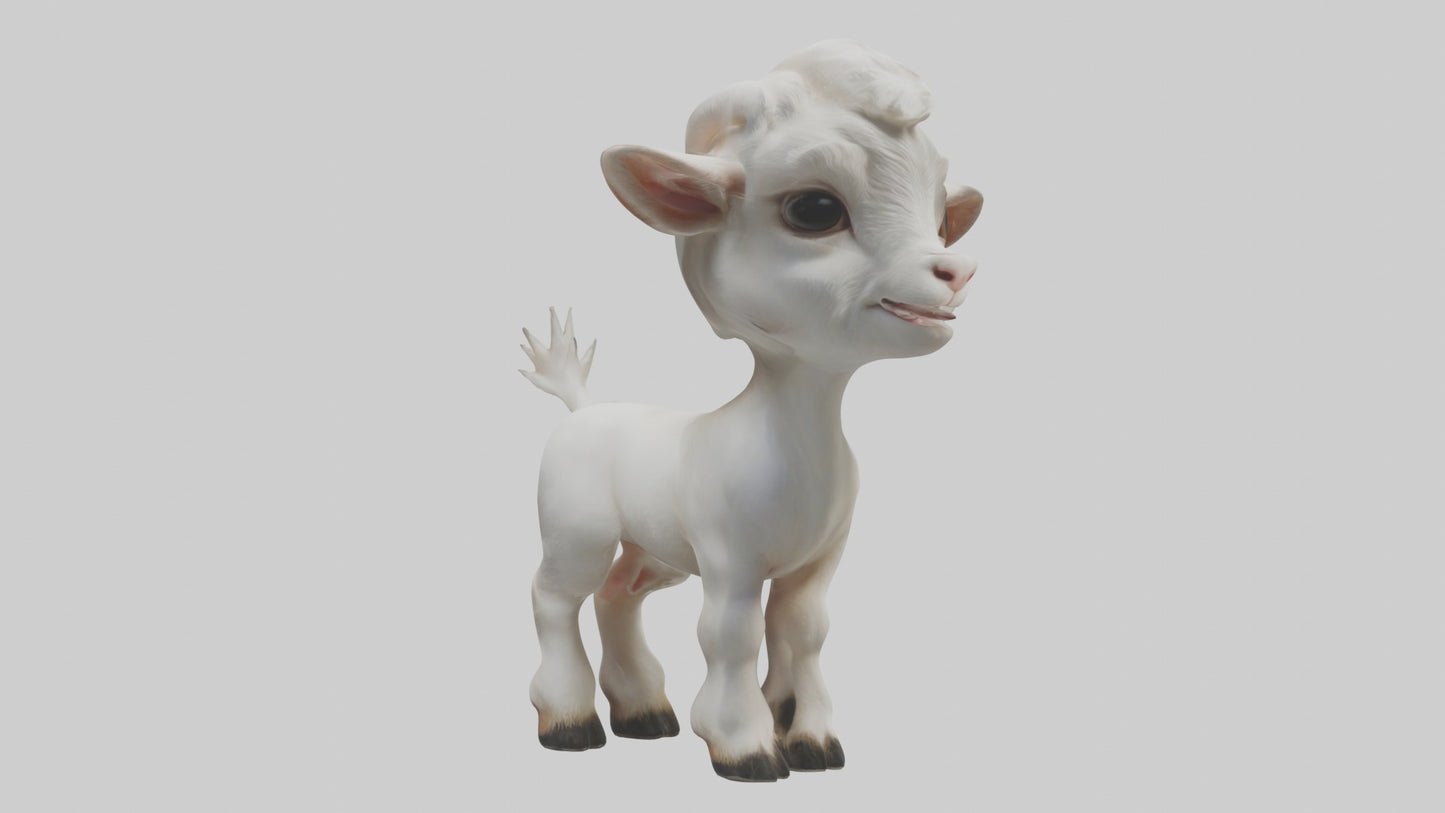 3D model Baby Goat Kid Model 1 VR / AR / low-poly