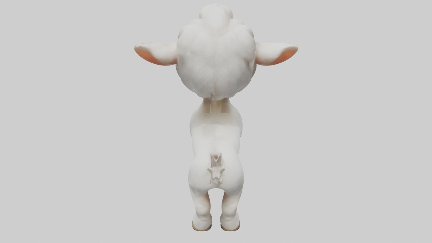 3D model Baby Goat Kid Model 1 VR / AR / low-poly