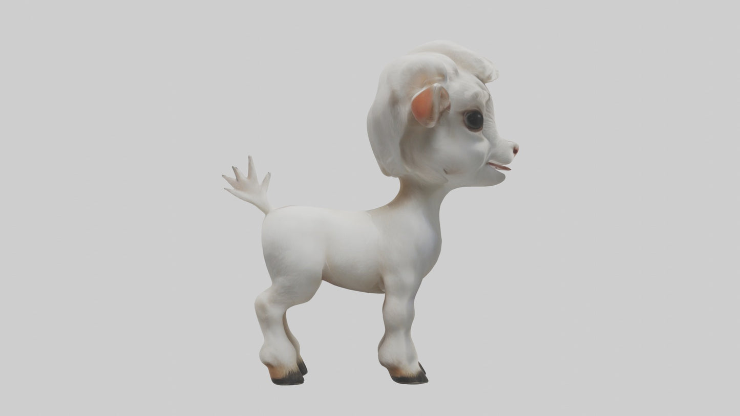 3D model Baby Goat Kid Model 1 VR / AR / low-poly