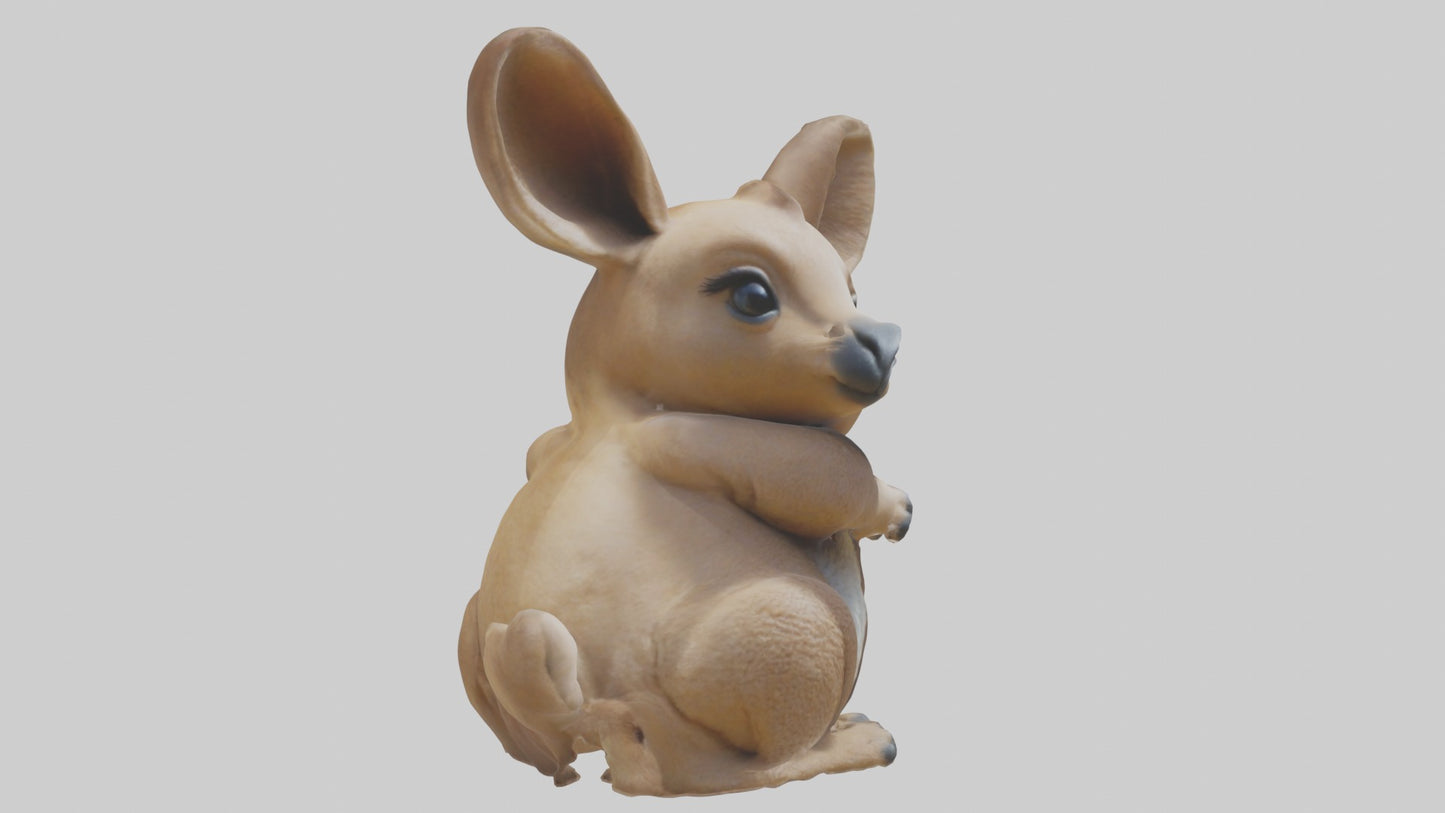 3D model Baby Kangaroo Joey 1 VR / AR / low-poly