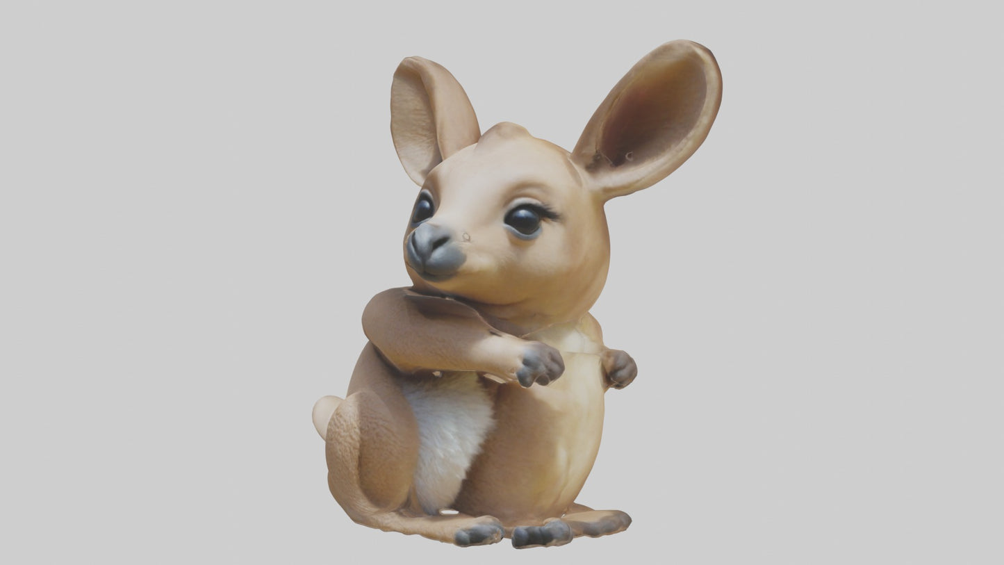 3D model Baby Kangaroo Joey 1 VR / AR / low-poly