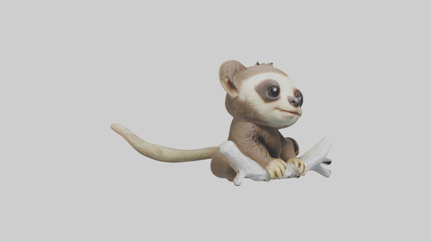 3D model Baby Sloth Model 1 VR / AR / low-poly