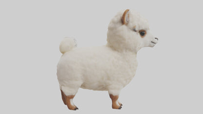 3D model Babyalpaca Model 1 VR / AR / low-poly
