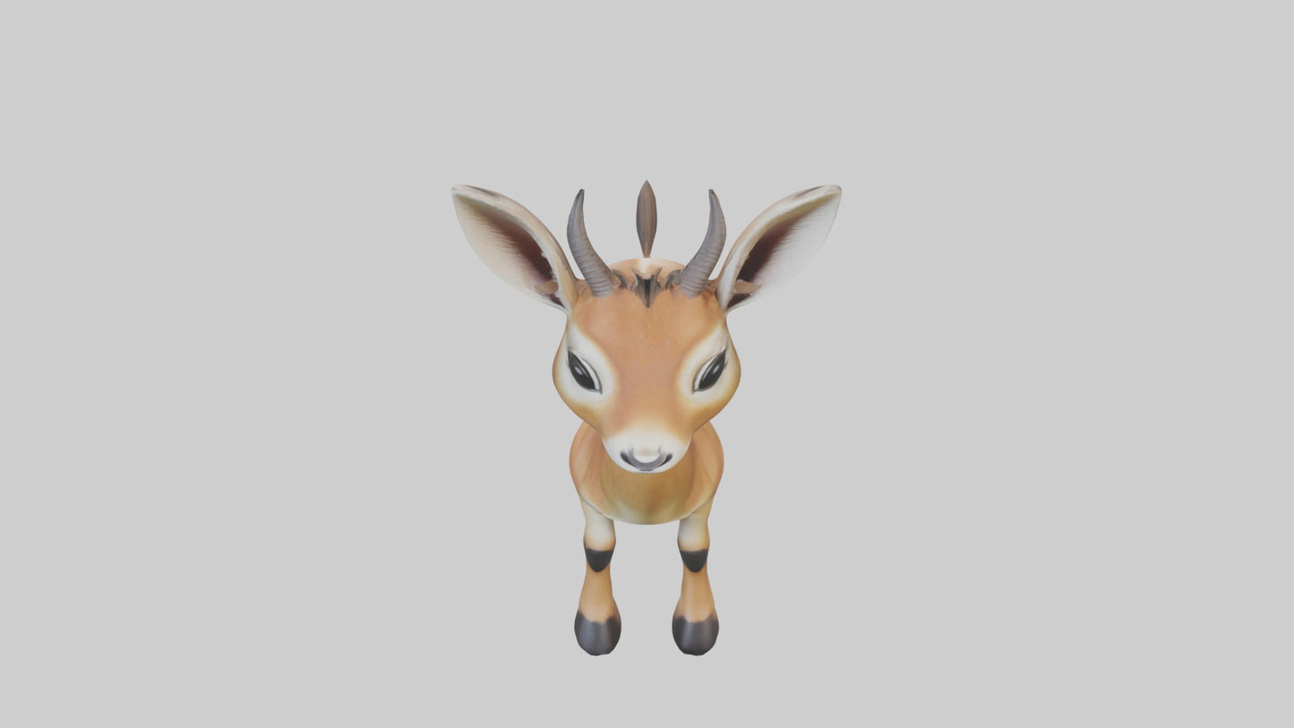 3D model Babyantelope Model 1 VR / AR / low-poly