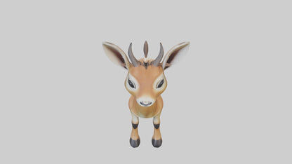 3D model Babyantelope Model 1 VR / AR / low-poly