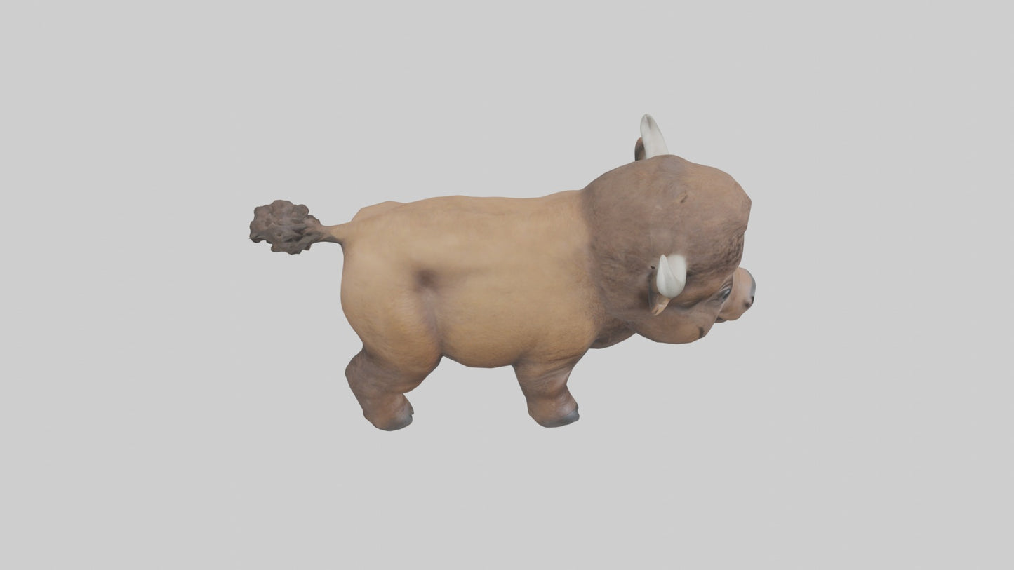 3D model Babybison Model 1 VR / AR / low-poly