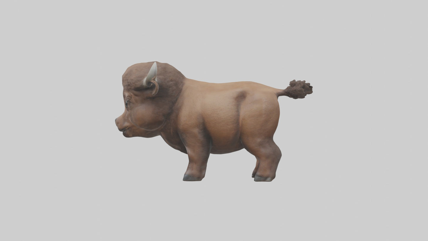 3D model Babybison Model 1 VR / AR / low-poly