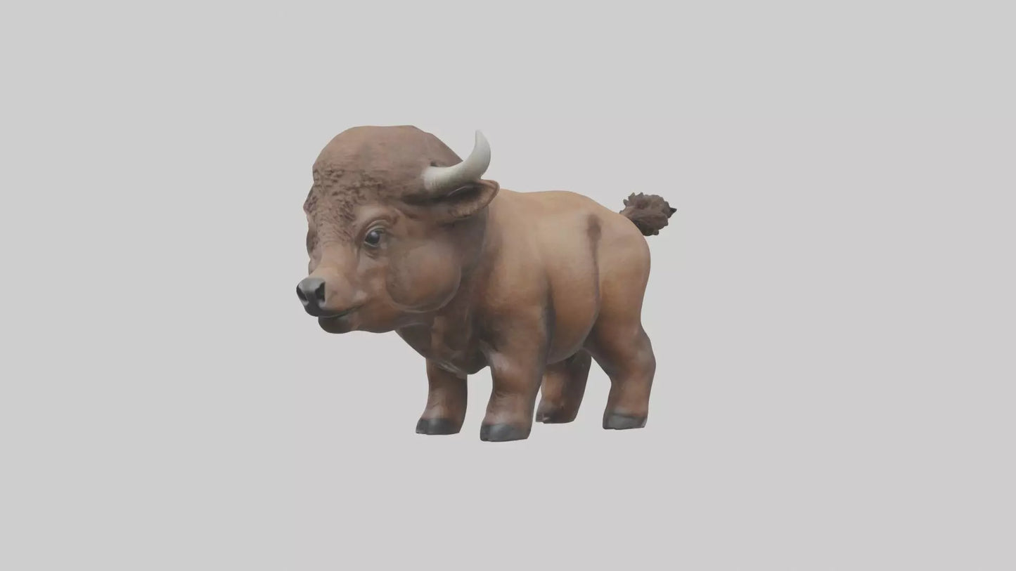3D model Babybison Model 1 VR / AR / low-poly
