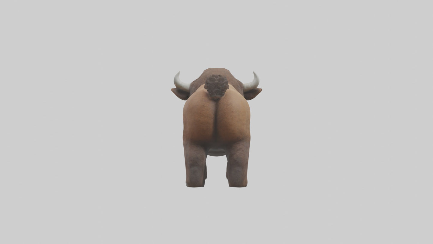 3D model Babybison Model 1 VR / AR / low-poly