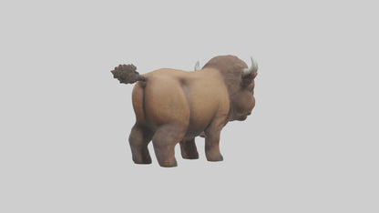 3D model Babybison Model 1 VR / AR / low-poly